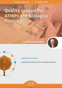 Quality control for ATMPs and Biologics Agenda Cover